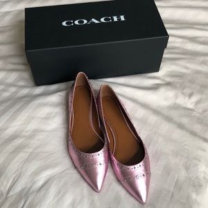 Brand new coach Valentina pink metallic size 9